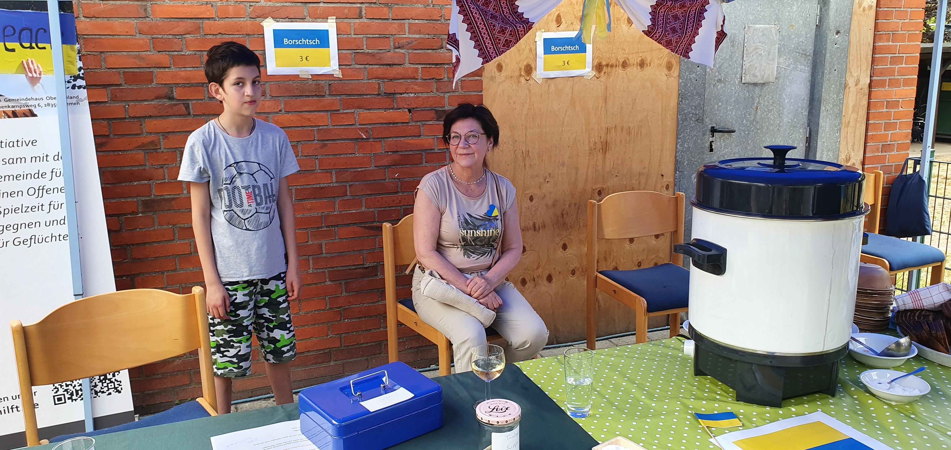 Borschtsch Verkaufsstand